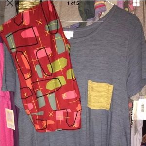 This is a lularoe Carly NWT and leggings NWOT